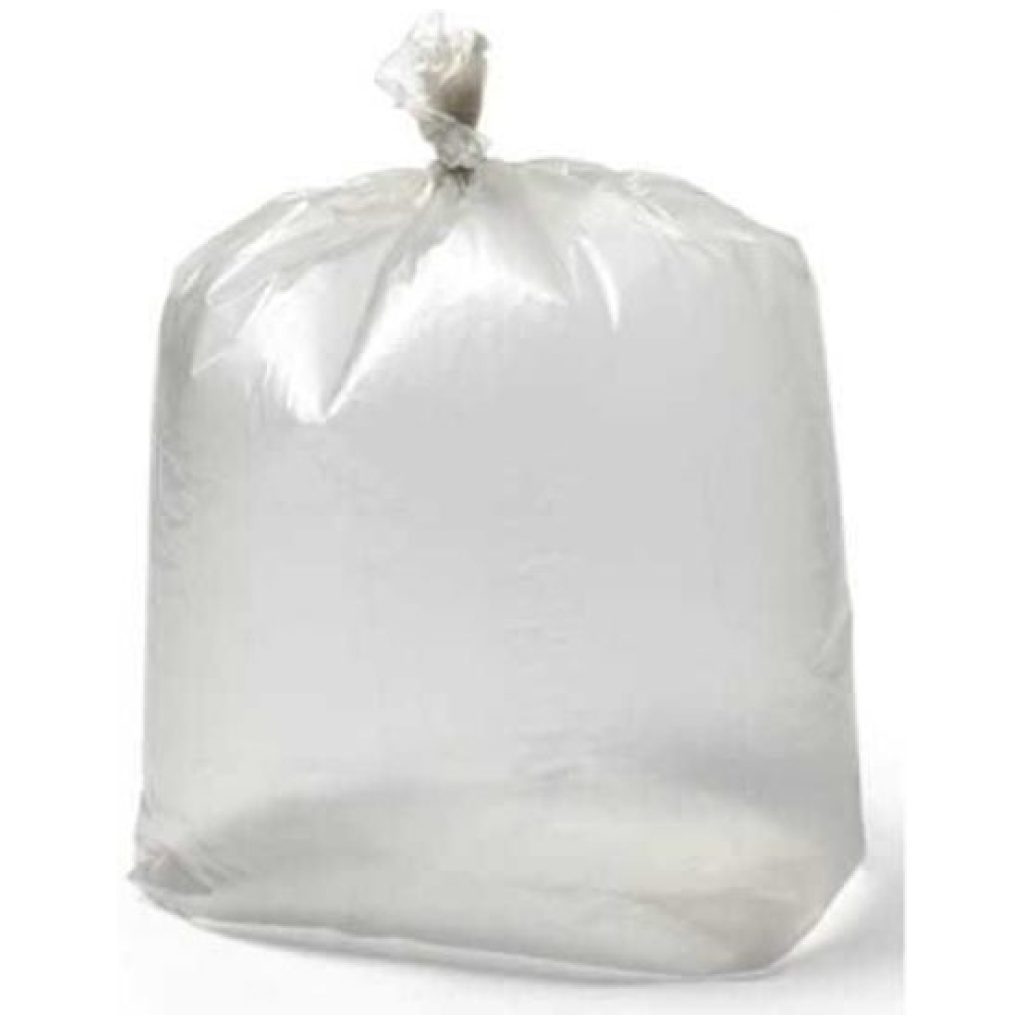 Jantex Heavy Duty Bin Bags Clear (100 Pack)Capacity: 160Ltr | 15kg Maximum Weight Capacity.