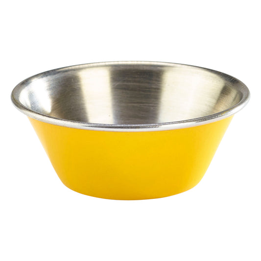 Midas Stainless Steel Yellow Round Ramekin 1.5oz