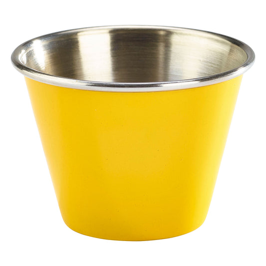 Midas Stainless Steel Yellow Round Ramekin 2.5oz