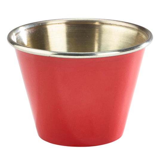 Midas Stainless Steel Red Round Ramekin 2.5oz