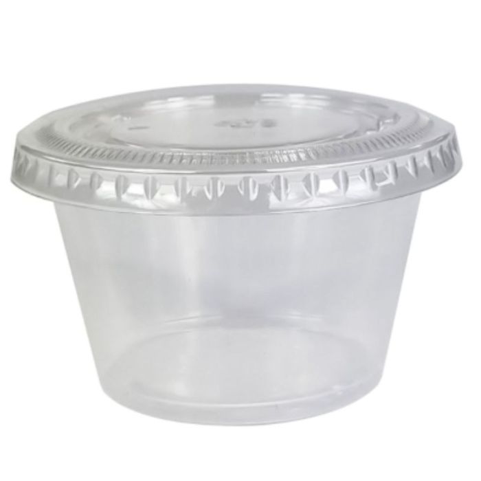 Plastic Portion Pot and Lid 4oz (Pack 1000)