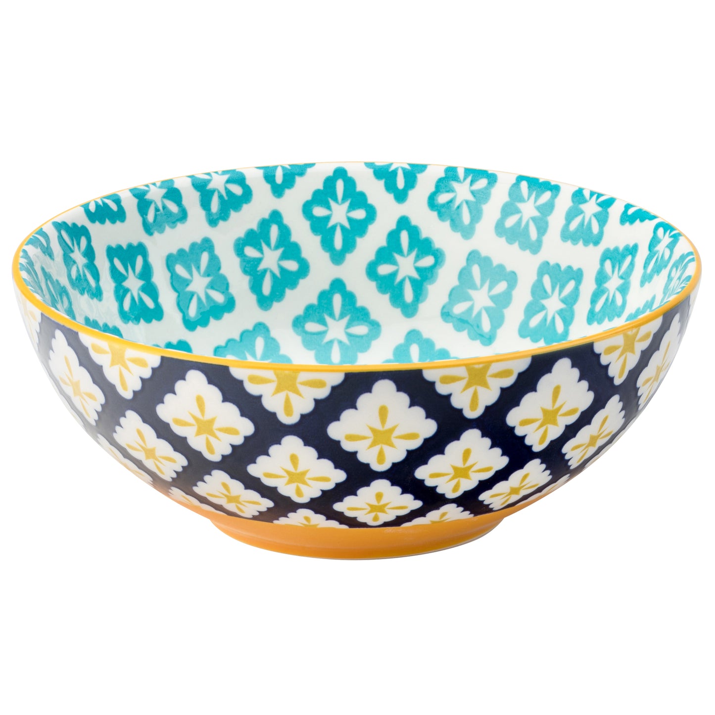 Cadiz Blue & Yellow Bowl 6.3inch / 16cm (Pack of 6)