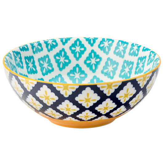 Cadiz Blue & Yellow Bowl 6.3inch / 16cm (Pack of 6)