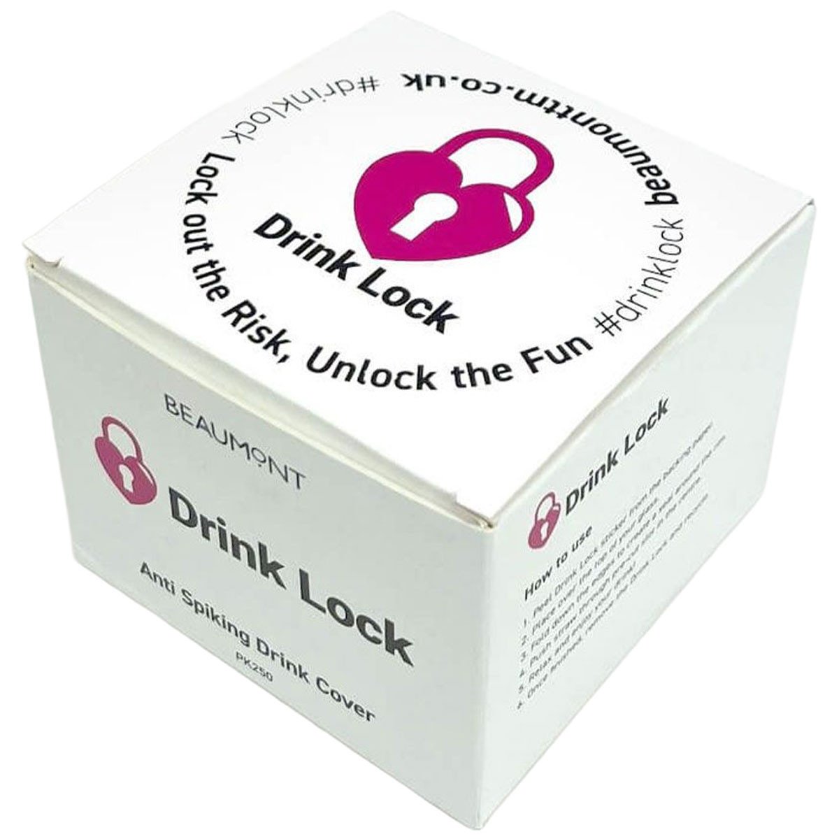 Drink Lock Anti Spiking Drink Cover (Pack of 250)