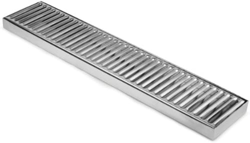 Stainless Steel Long Drip Tray W105 mm L491 mm H25 mm