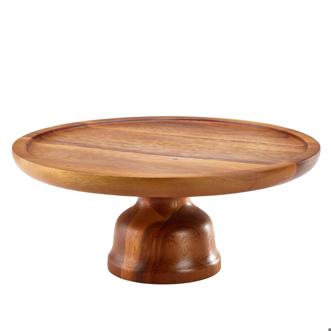 Acacia Wood Cake Stand 33 x 13cm (Dia x H) (Covers GCC30)