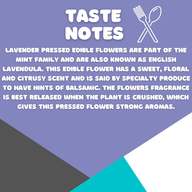 Pressed Lavender Flowers, Count: 10