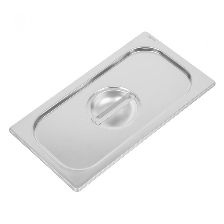 Vogue Heavy Duty Stainless Steel 1/3 Gastronorm Tray Lid