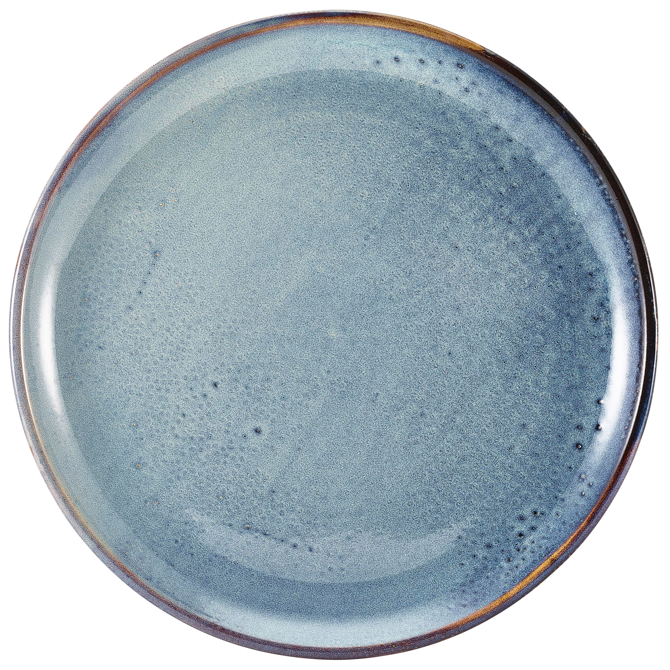 Terra Porcelain Aqua Blue Coupe Plate 27.5cm Box of 6