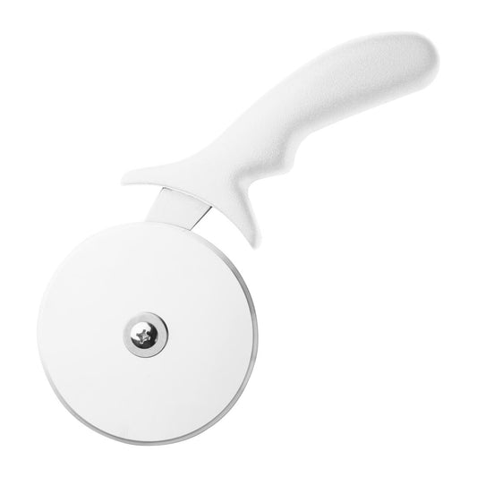 Hygiplas Pizza Wheel White 4" - Material: 10/0 Stainless Steel. Dimensions 102mm/4". Colour: White