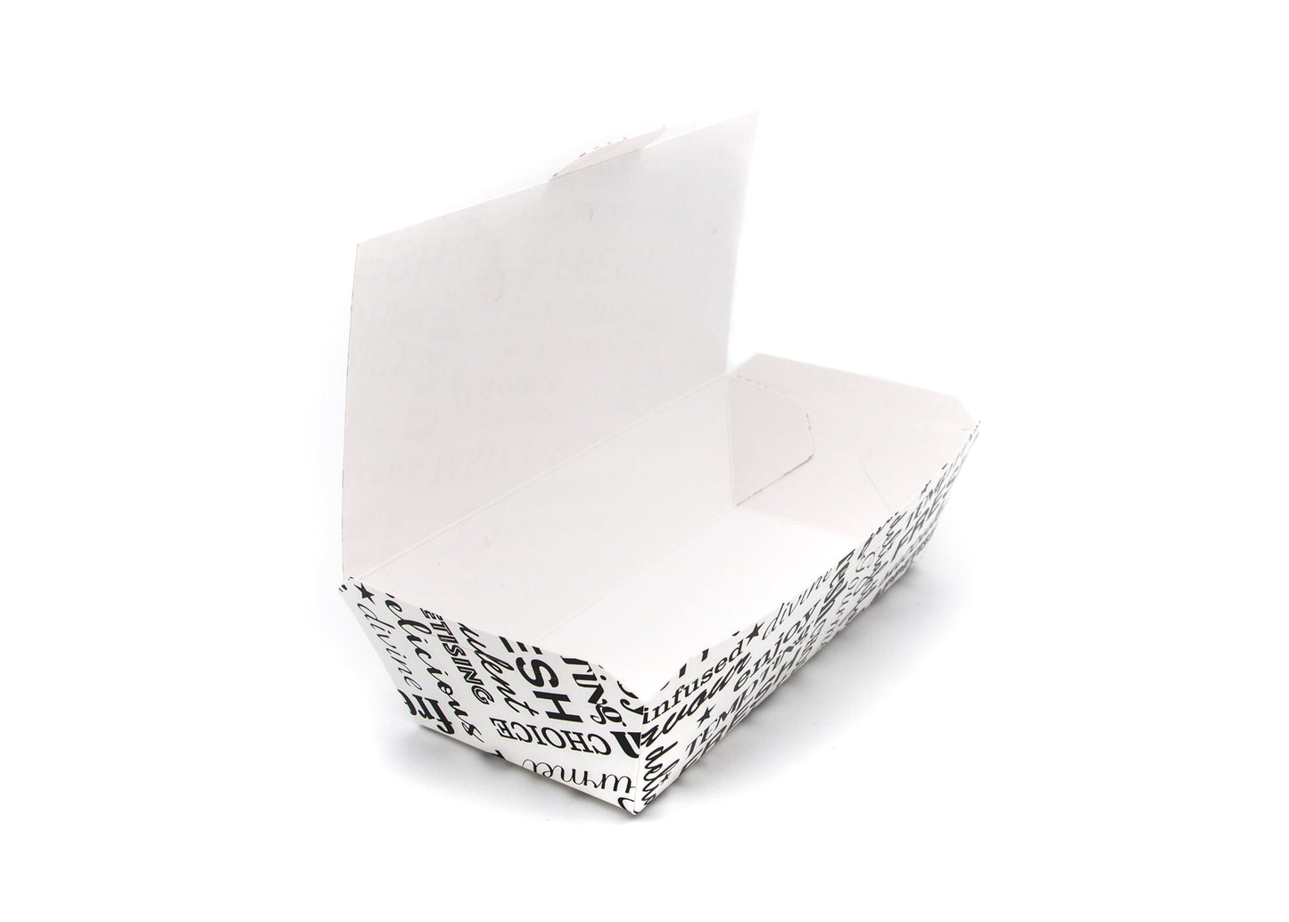 Standard Gourmet Compostable Meal Box Case of 150 Dimensions (L x W x D) 250/220 x 125/95 x 60mm