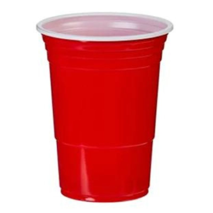 12oz Disposable Red American Party Cups Box of 2000 (2-3 day lead)