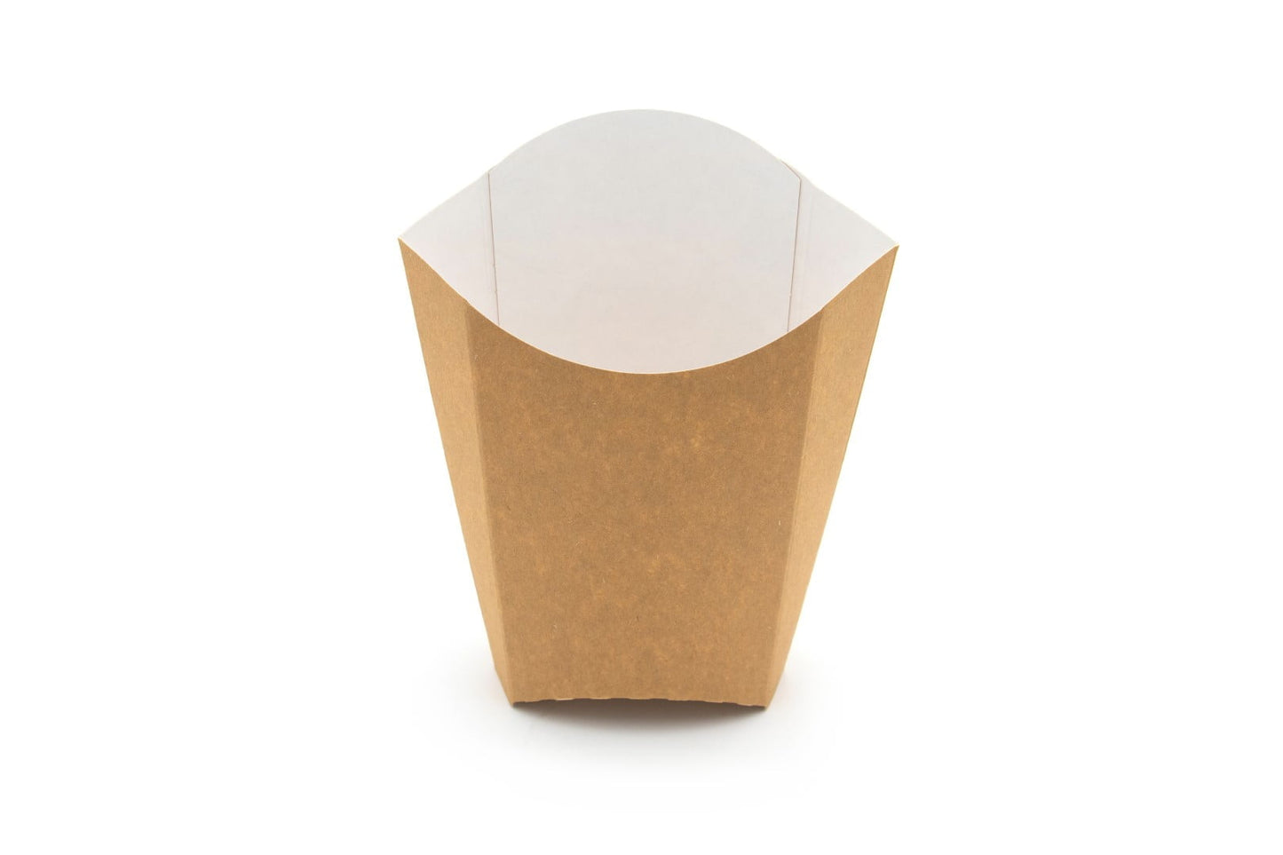 Large Kraft Compostable Chip Scoop Case of 1000 - 90 x 40 x 150mm