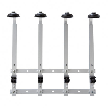 Beaumont Four Bottle Wall Rack - 317(H x109(W)x330(D)mm. Holds 4x 70cl/1Ltr bottles