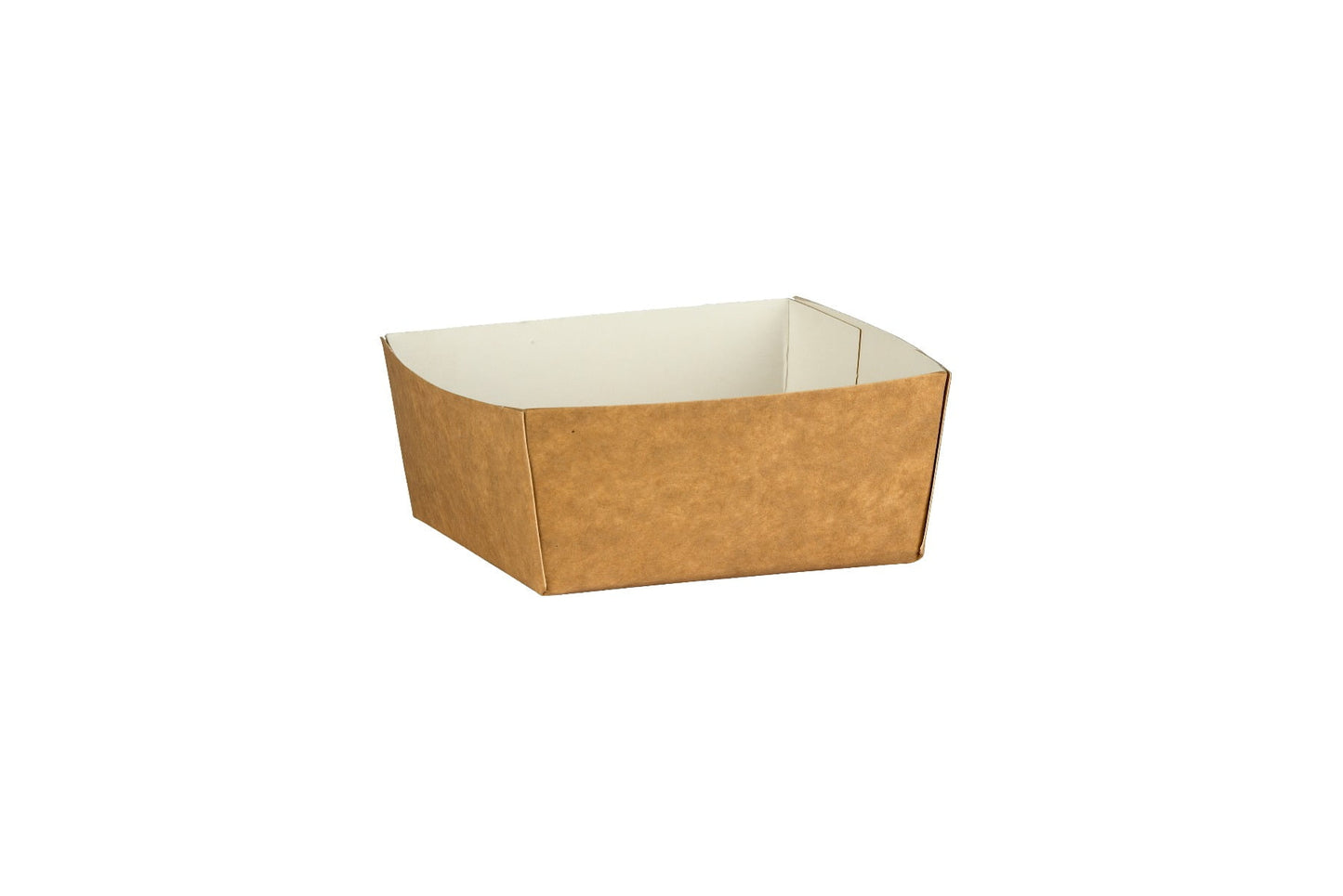 Compostable Kraft Pie Tray Case of 500 (LxWxD) 135 x 110 x 50mm