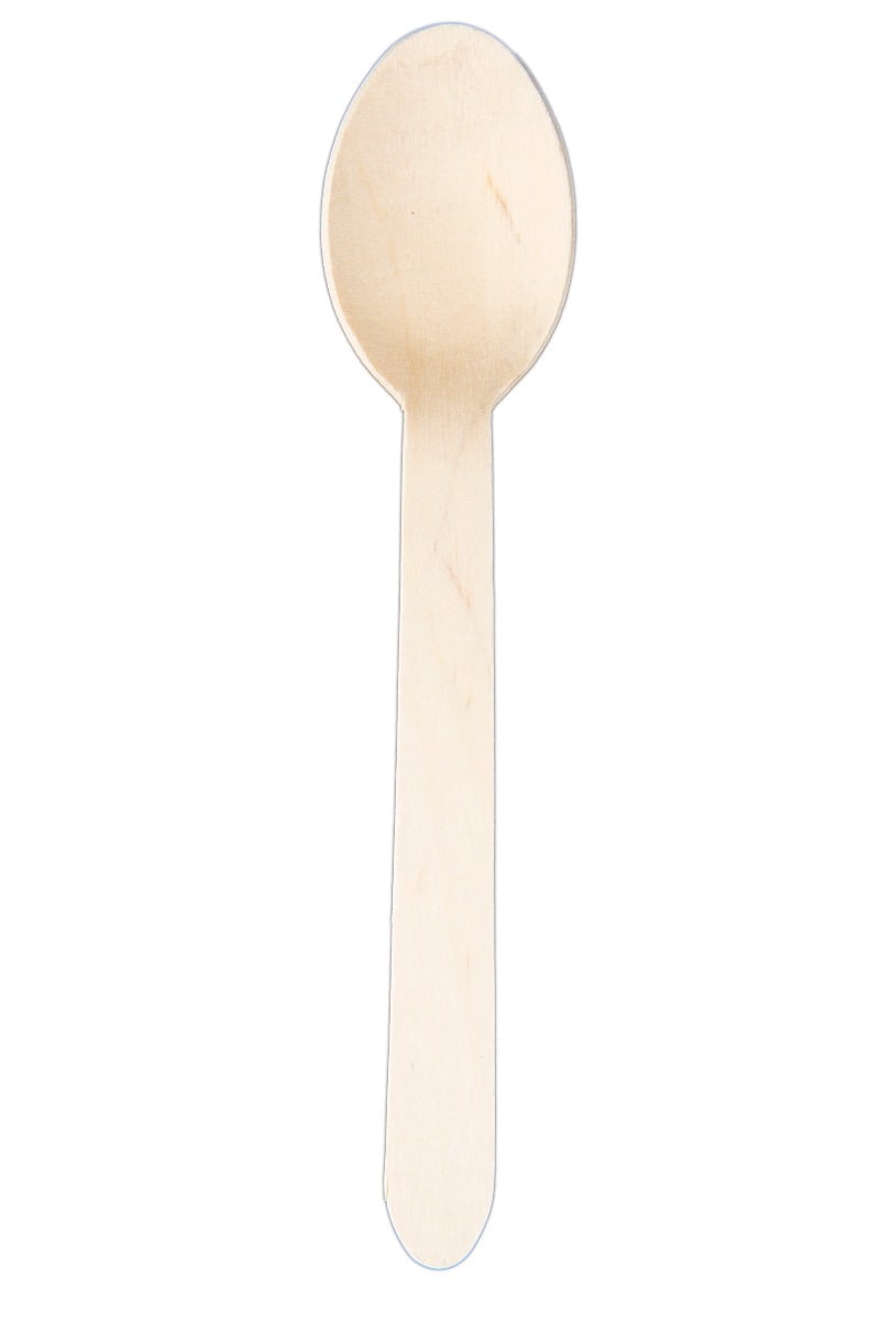 Biodegradable Wooden Dessert Spoon Case of 1000 (LxWxH) 159 x 33 x 2mm
