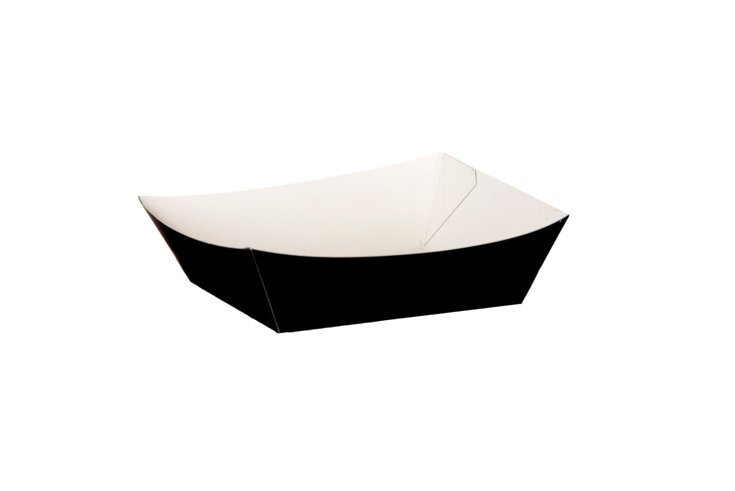 Compostable Black Burger Tray Case of 500( LxWxD) 160/120 x 160/120 x 35mm