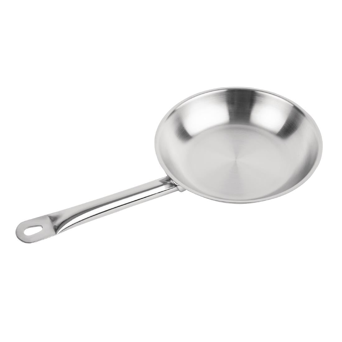 Vogue Stainless Steel Induction Frying Pan 200mm