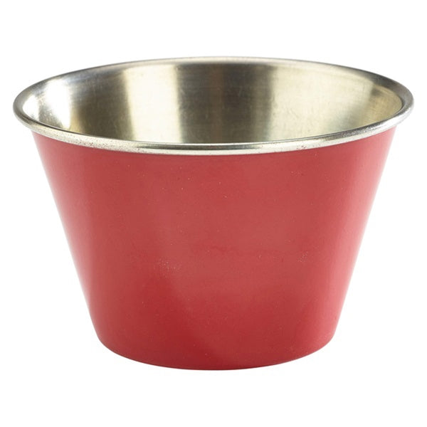 Midas Stainless Steel Red Round Ramekin 6oz