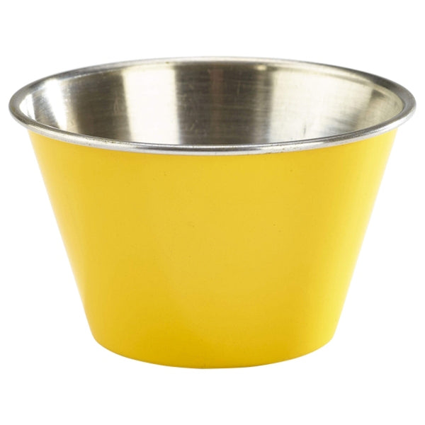 Midas Stainless Steel Yellow Round Ramekin 6oz