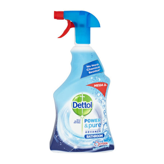 Dettol Power and Pure Advance Bathroom Cleaner Ready To Use 1Ltr
