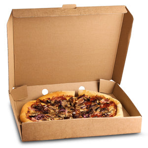 12" Plain Brown Pizza Boxes Pack of 100