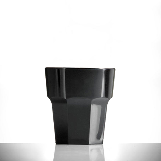 Elite Remedy Polycarbonate Rocks Tumbler Black 9oz / 255ml Box of 36
