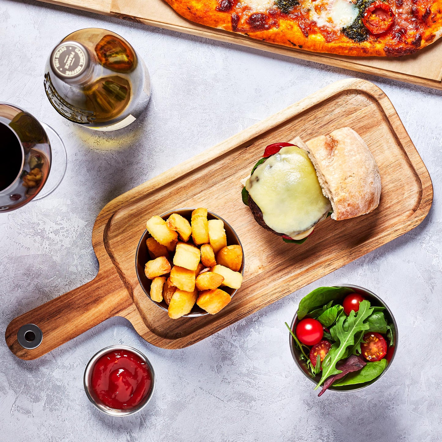 Acacia Wood Serving Board 31 x 15cm *handwash Only