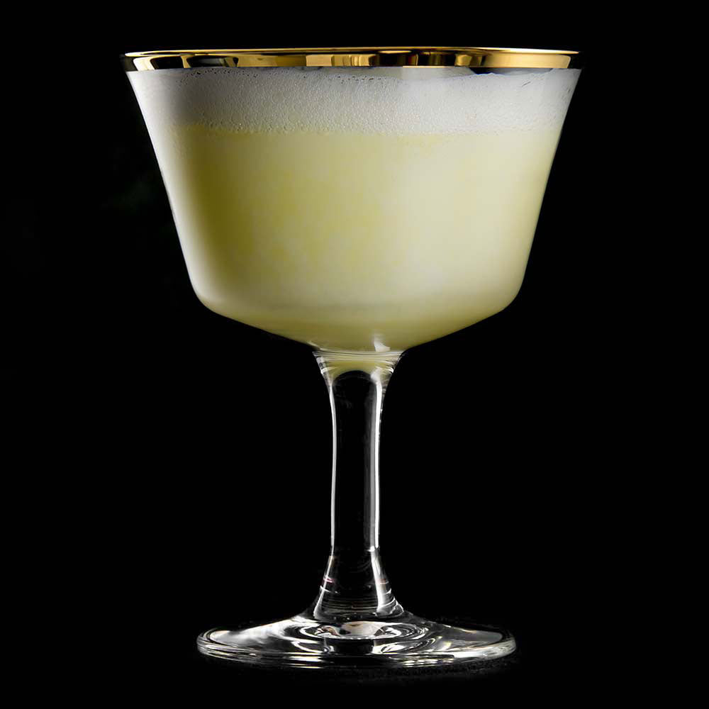 Urban Bar Retro Gold Rim Fizz Cocktail Glasses 7oz / 200ml x Box of 24 *Handwash only