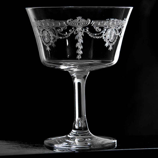 Urban Bar Retro Fizz Gold Rim 1890 Cocktail Glasses 7oz / 200ml Box of 6 *Handwash only