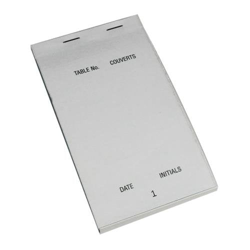 Carbonless Waiter Pad Duplicate Large 50 Numbered Sheets Pack of 5