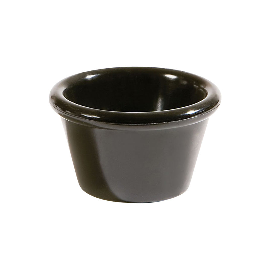 RAMEKIN MELAMINE PLAIN BLACK 2OZ