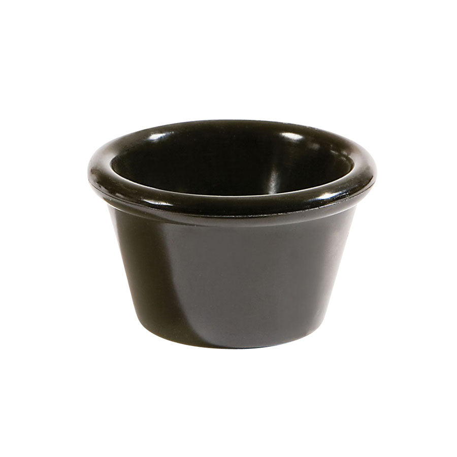 RAMEKIN MELAMINE PLAIN BLACK 1.5OZ