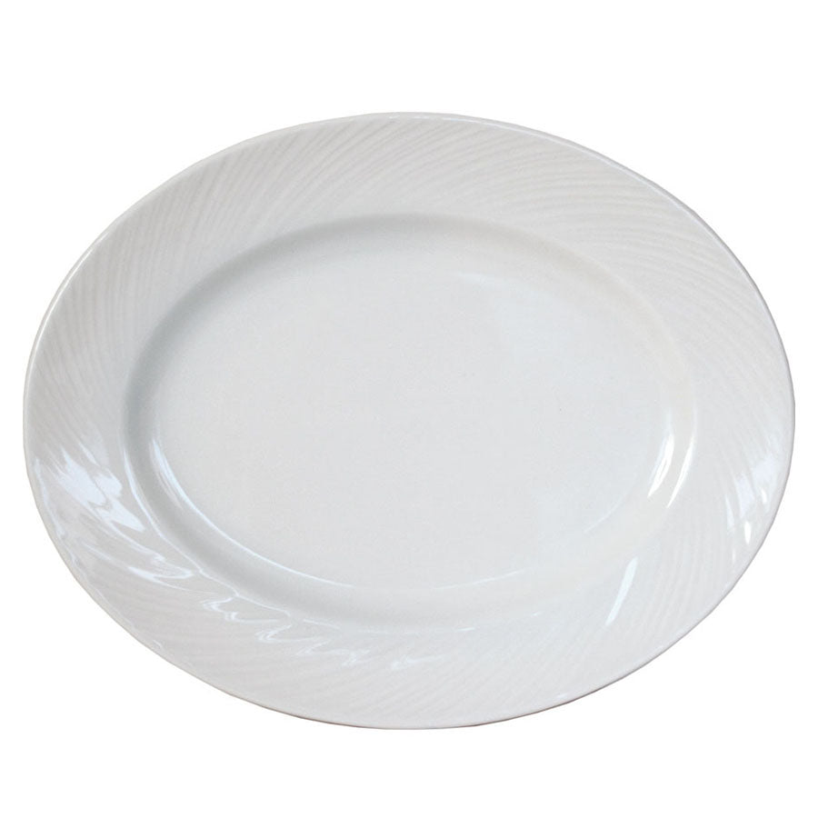 SPYRO OVAL PLATE 20.25CM (CASE OF 24)
