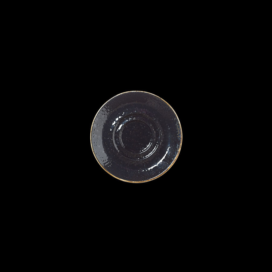 CRAFT LIQUORICE SAUCER DBLWELL 11.75CM x12