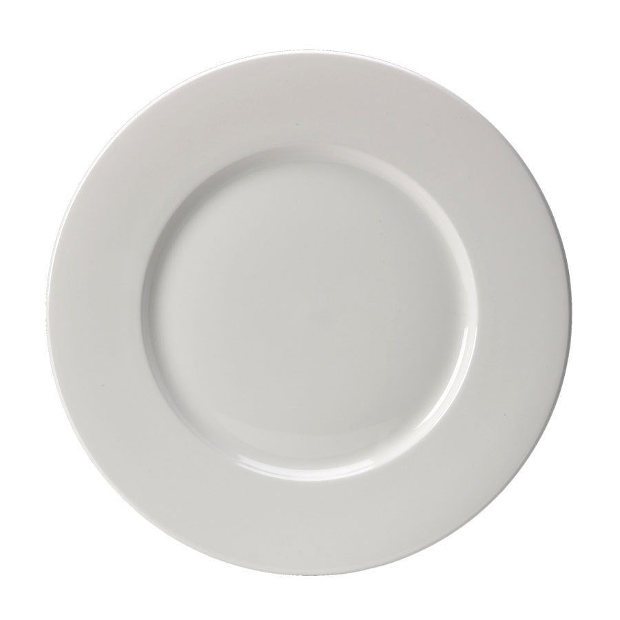 MONACO WIDE RIM PLATE 32CM WHITE x6