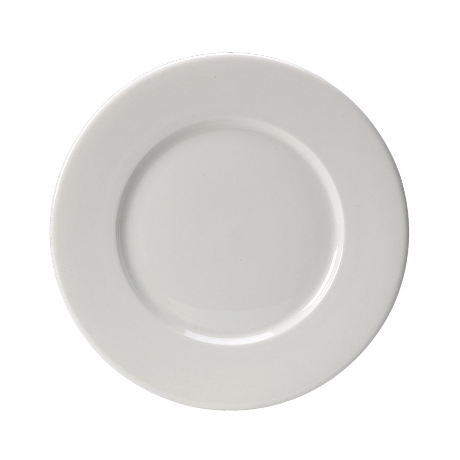 MONACO WIDE RIM PLATE 11.5" 29CM WHITE x12