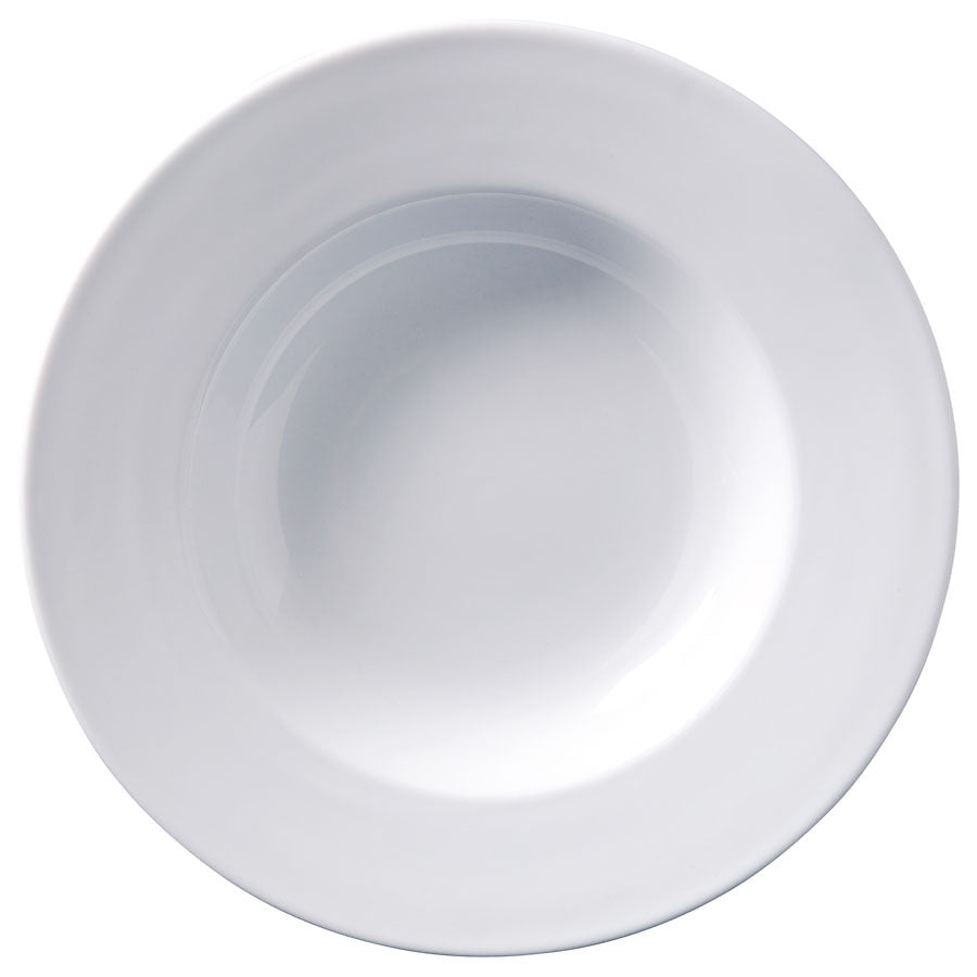 SUPERWHITE SOUP PLATE 9in/23cm x6