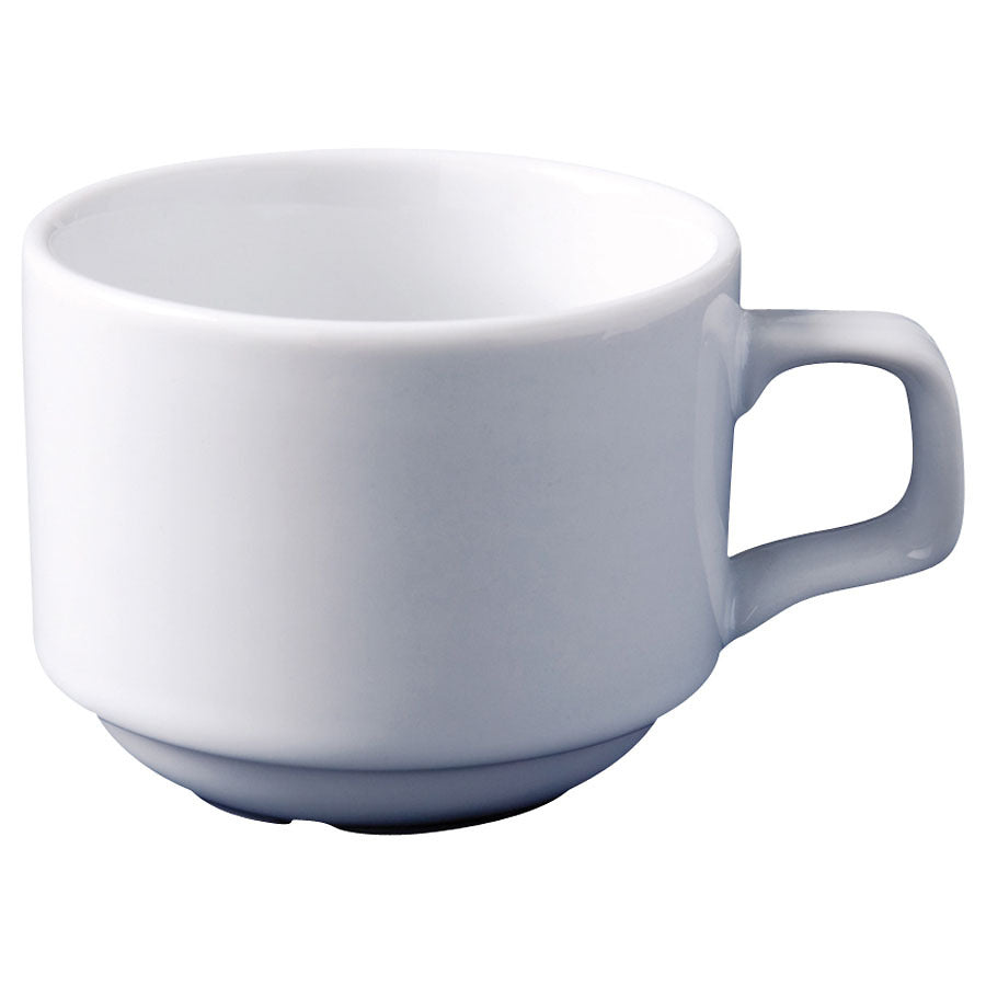 SUPERWHITE STACKING TEA CUP 7oz/20cl x12