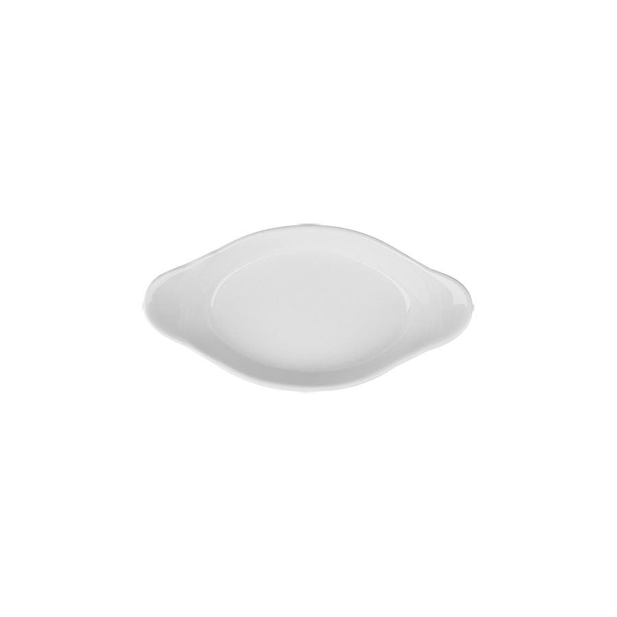 SUPERWHITE OVAL EARED DISH 6.5" 16.5CM x6