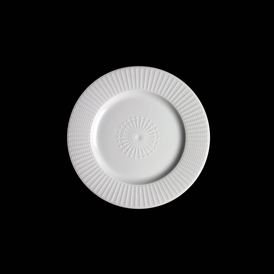 WILLOW GOURMET PLATE ACCENT18.5CM WHITE x24