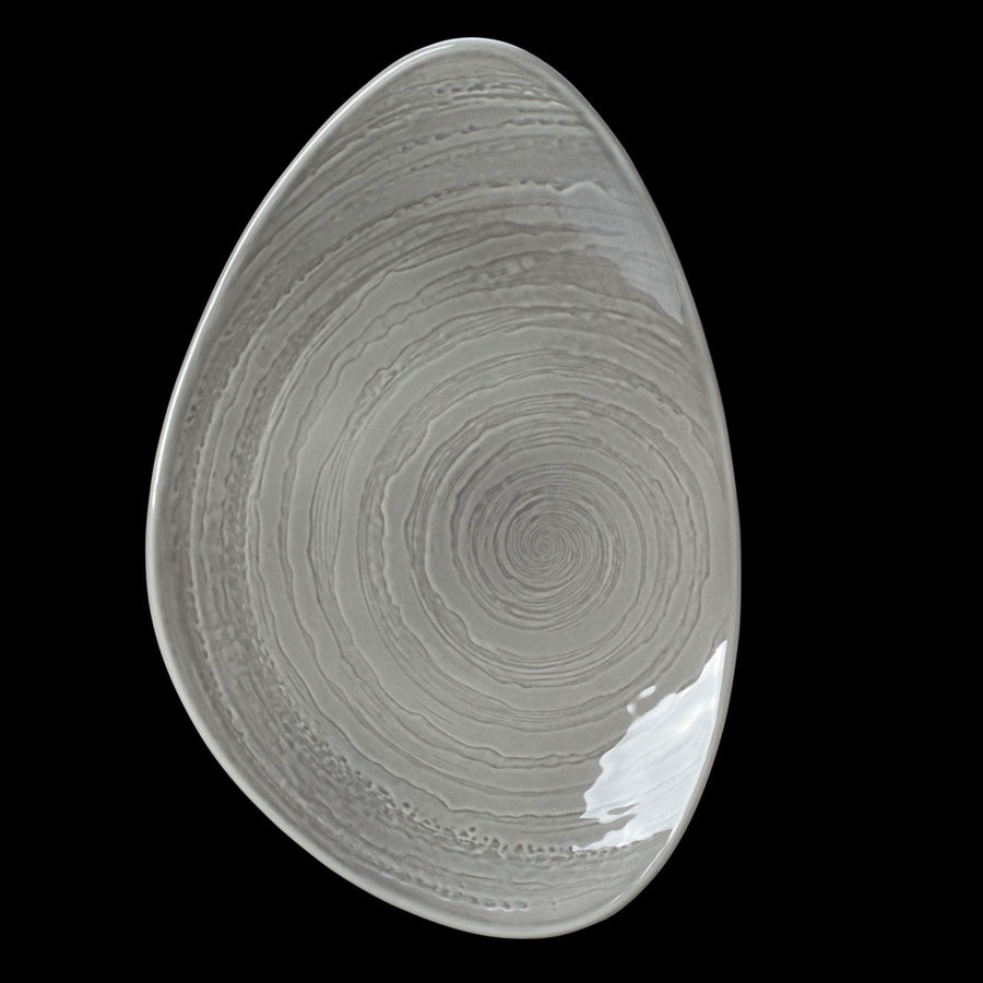 SCAPE PLATE 37.5CM 14 5/8" GREY x6
