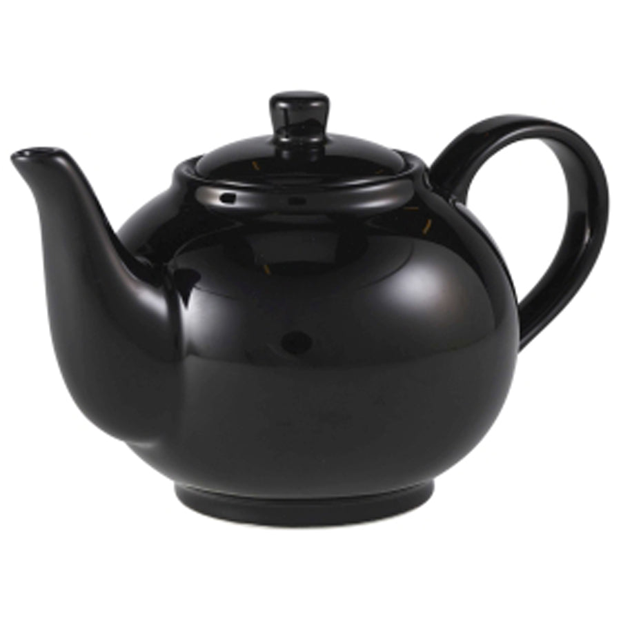 ROYAL GENWARE TEAPOT 45CL BLACK x6
