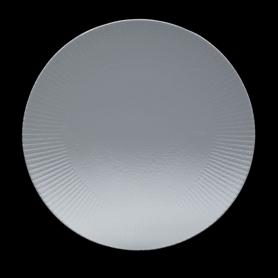 WILLOW GOURMET COUPE PLATE CLEAR28CM 11" x12