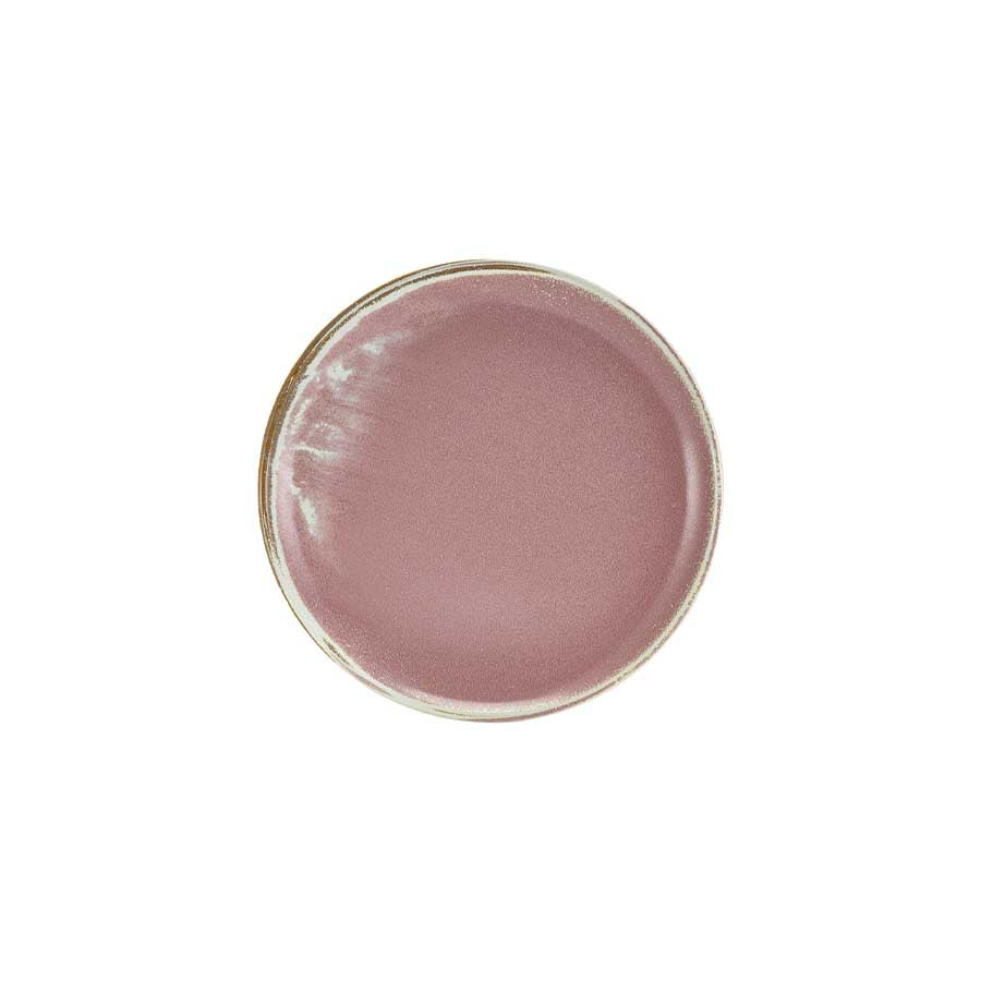 TERRA PORCELAIN ROSE COUPE PLATE 27.5CM x6