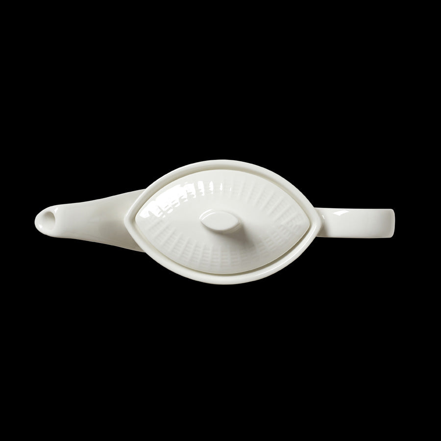 WILLOW BEVERAGE POT LID WHITE x6