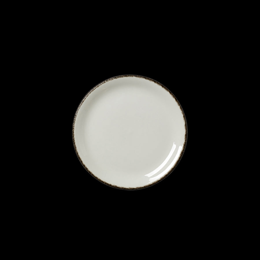 CHARCOAL DAPPLE COUPE PLATE 6" x36