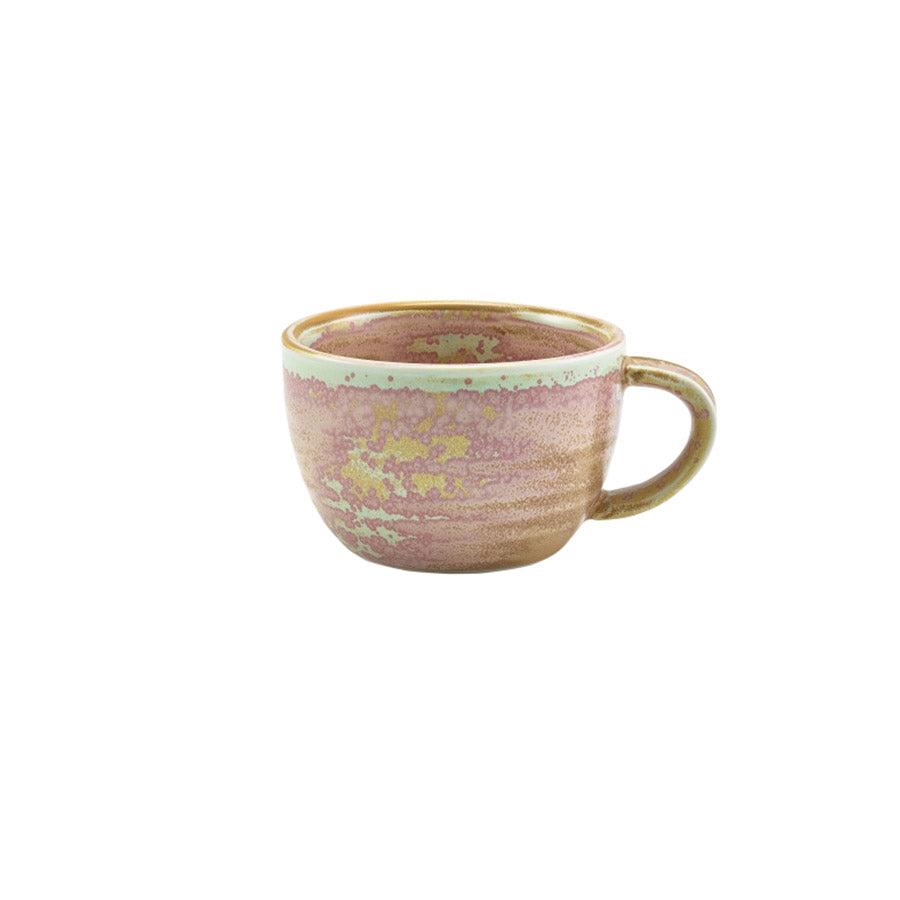 TERRA PORCELAIN ROSE COFFEE CUP 10OZ x6