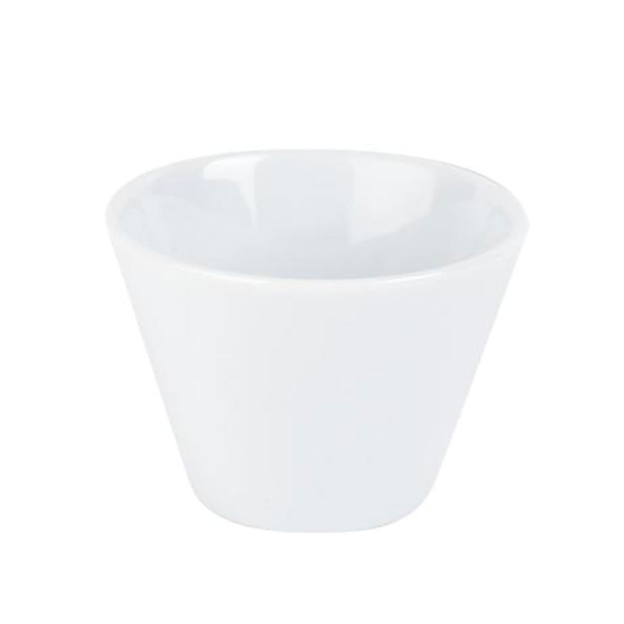 PORCELITE CONIC BOWL 9CM 20CL WHITE NR x6