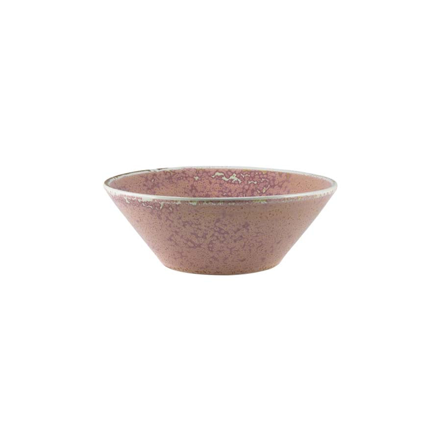 TERRA PORCELAIN ROSE CONICAL BOWL 16CM x6